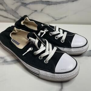 Converse All Star Women's Classic Women's Black Slip On Low Top Shoes Sz 9